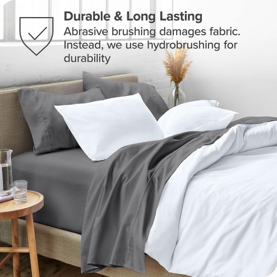 Bare Home Sheet Set - Luxury 1800 Ultra-Soft Microfiber Bed Sheets - Double Brushed - Deep Pockets - Easy Fit - Set - Bedding Sheets & Pillowcases