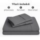 Bare Home Sheet Set - Luxury 1800 Ultra-Soft Microfiber Bed Sheets - Double Brushed - Deep Pockets - Easy Fit - Set - Bedding Sheets & Pillowcases